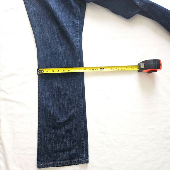 BATTERY PARK New York & Co. Womens 14 Average R Bootcut Denim Blue Jeans - Picture 9 of 10